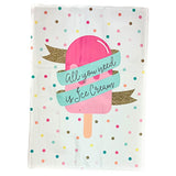 Ice Cream Love A4 Book Cover – School Buzz Edition image 0