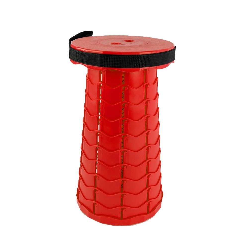 Lightweight Collapsible Telescopic Stool - RED image