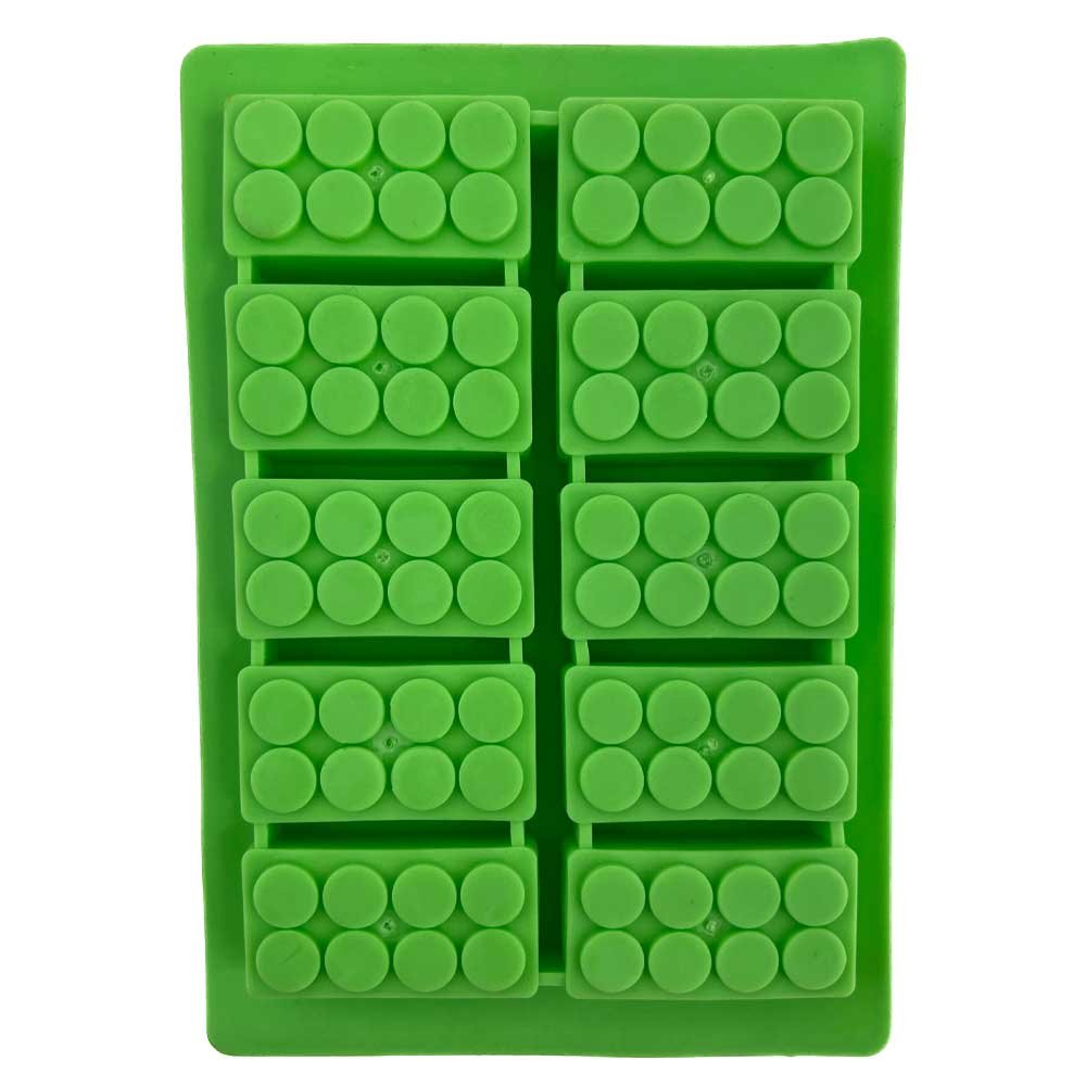 Silicone Brick Ice Tray - Green image 1