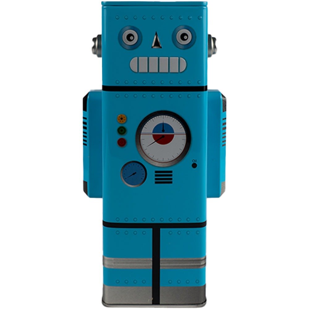 Vintage Robot Money Box - Blue image