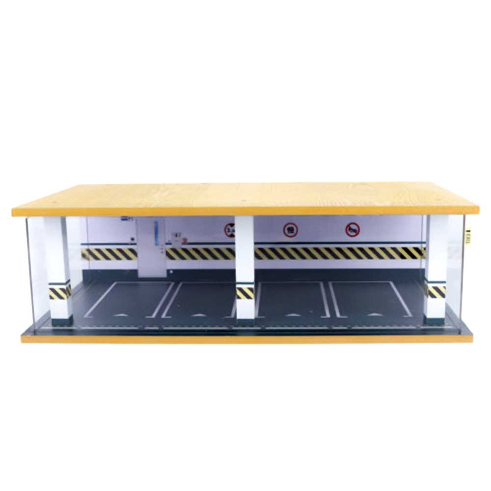 1:24 Scale Model Car Parking Garage - 4 Car - Green image