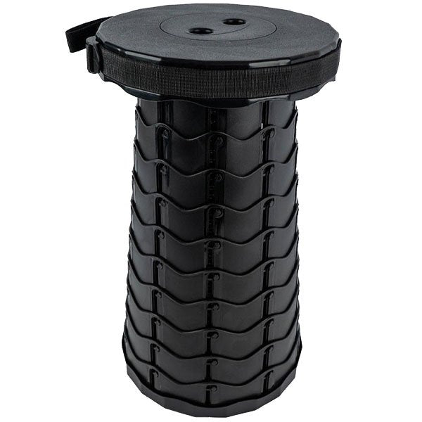 Lightweight Collapsible Telescopic Stool - BLACK image