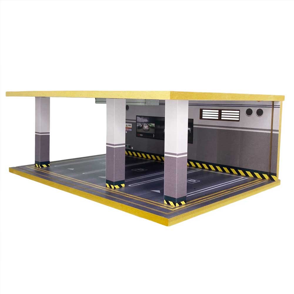 1:24 Scale Model Car Parking Garage - 3 Car image 10