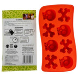 Silicone Skull &amp; Crossbone Tray - Red image 2