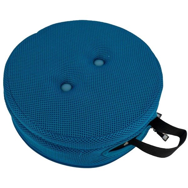 Telescopic Stool Cushion Topper &amp; Bag - Blue image