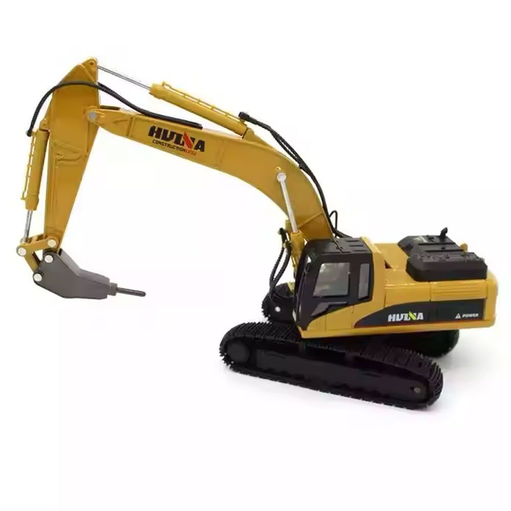 Huina 1:40 Scale Drill Excavator Die Cast Construction image 1