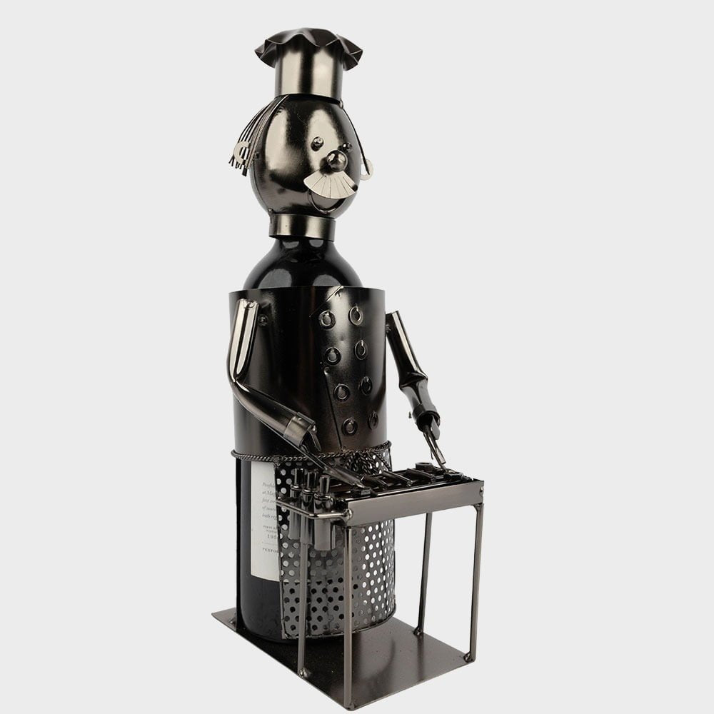 Metal Wine Holder - BBQ Chef image 2