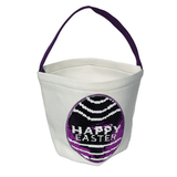Sequin Happy Easter Egg Basket image 3