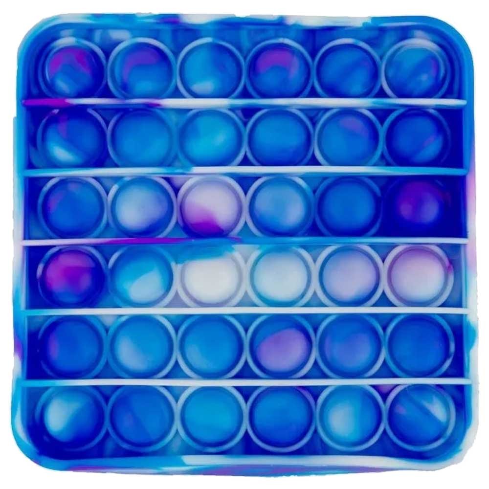 Square Blue/Purple/White Pop Bubble Fidget Toy image 0