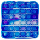Square Blue/Purple/White Pop Bubble Fidget Toy image 0