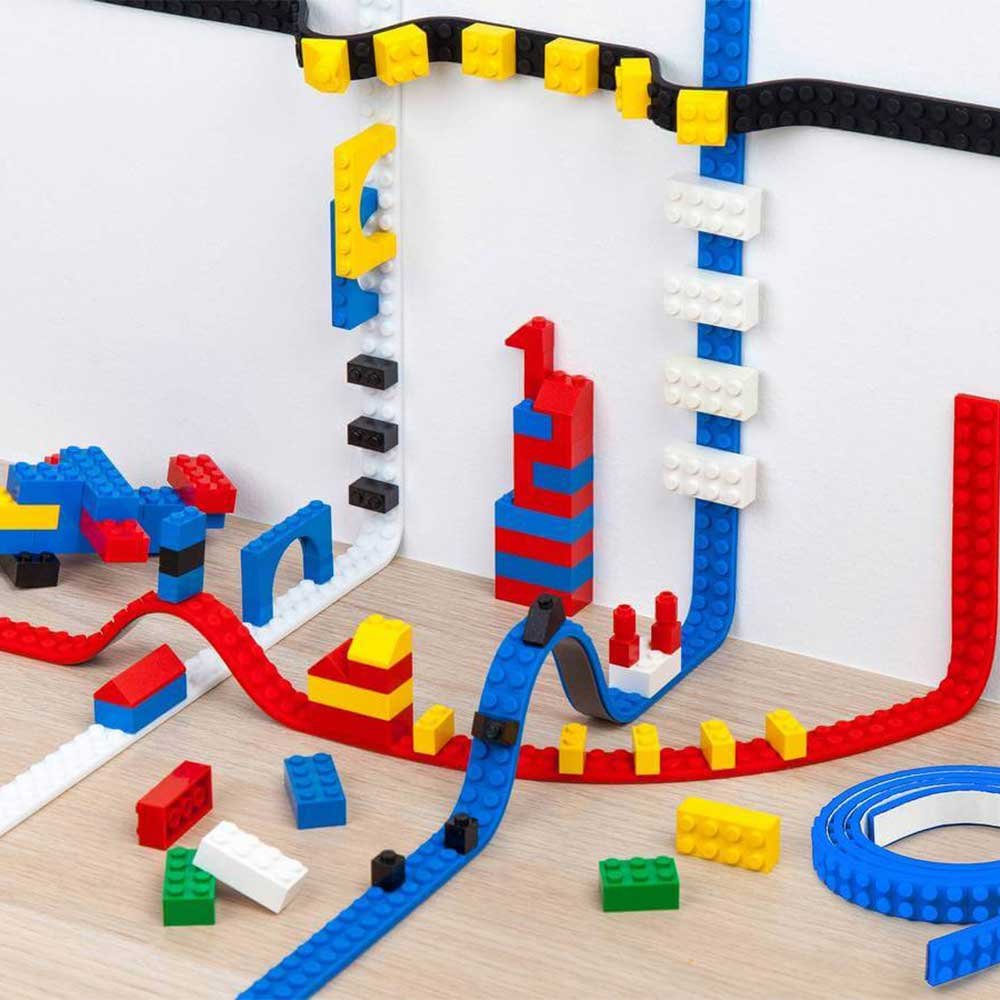 Silicone Brick Sticky Tape Toy - Red image 1