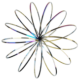 Flo Ring Arm Slinky 12cm Metal Rainbow image 1