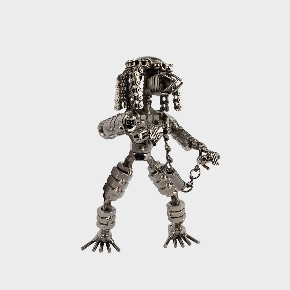 Metal Bot Alien Figurine - Small image 3