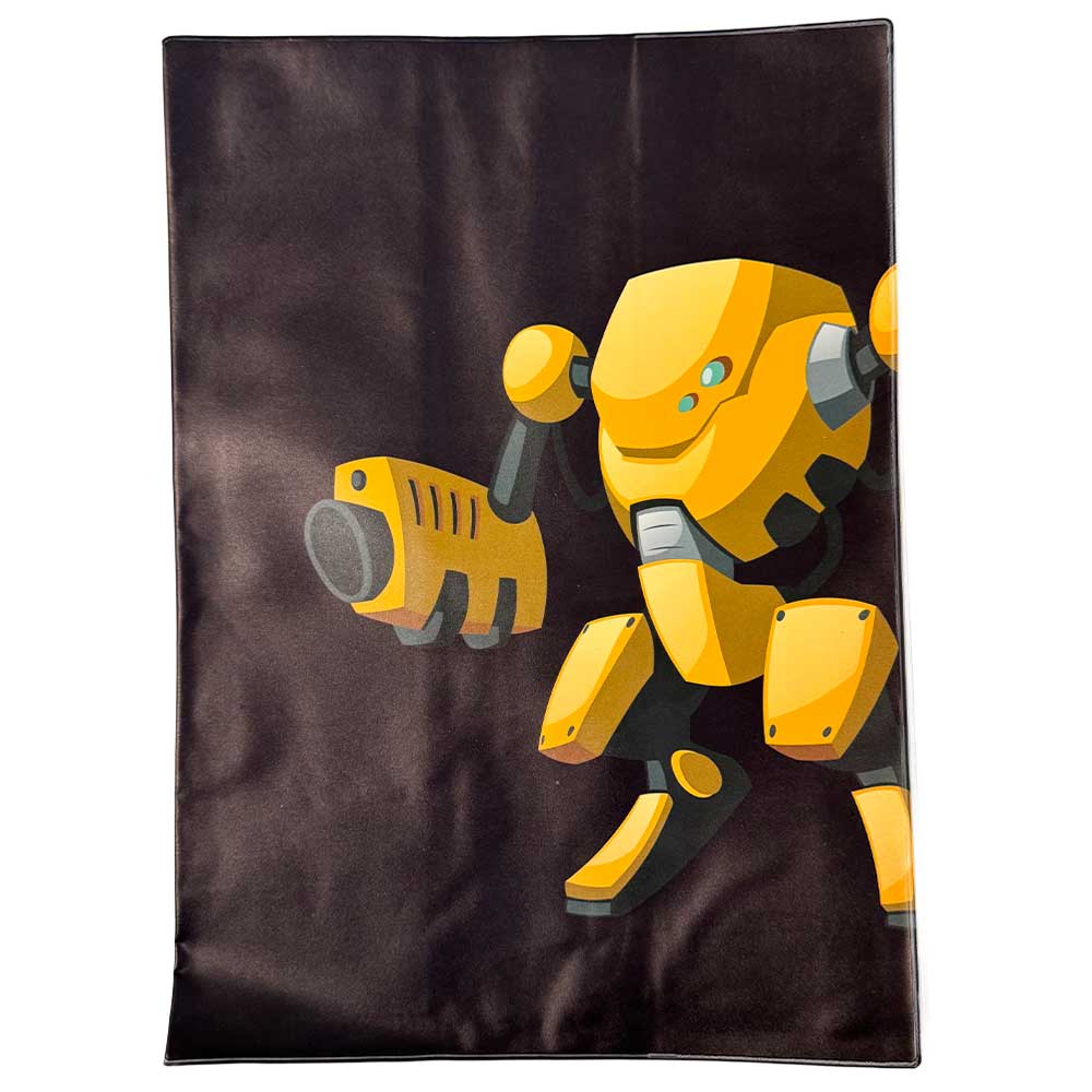Battle Bot A4 Book Cover – School Buzz Edition