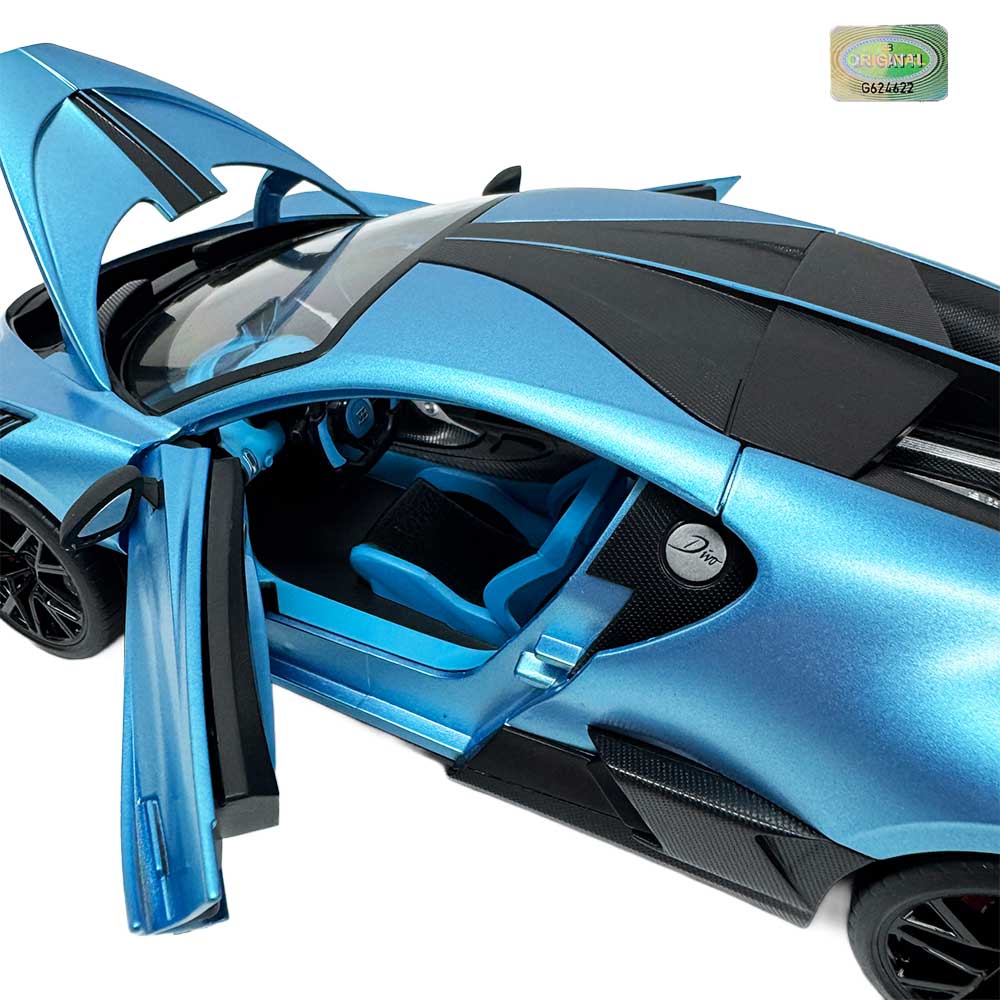 1:18 Licensed Die‑Cast Supercar Models – Bugatti Divo, McLaren 720S, Aston Martin Valkyrie