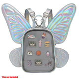Butterfly Pin Display Backpack with Detachable Wings – Silver, Purple or Black