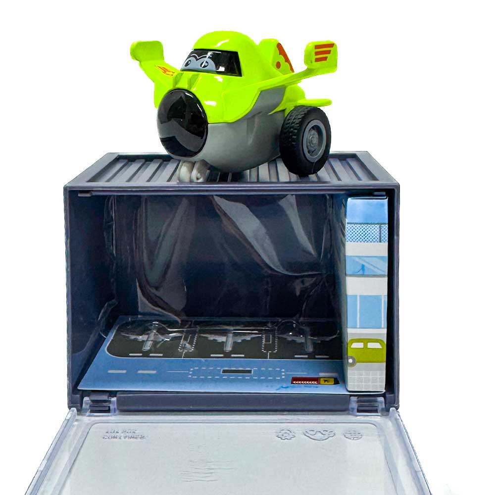 Die-Cast Pull-Back Vehicles – Assorted Styles (with Mini Shipping Container Case)