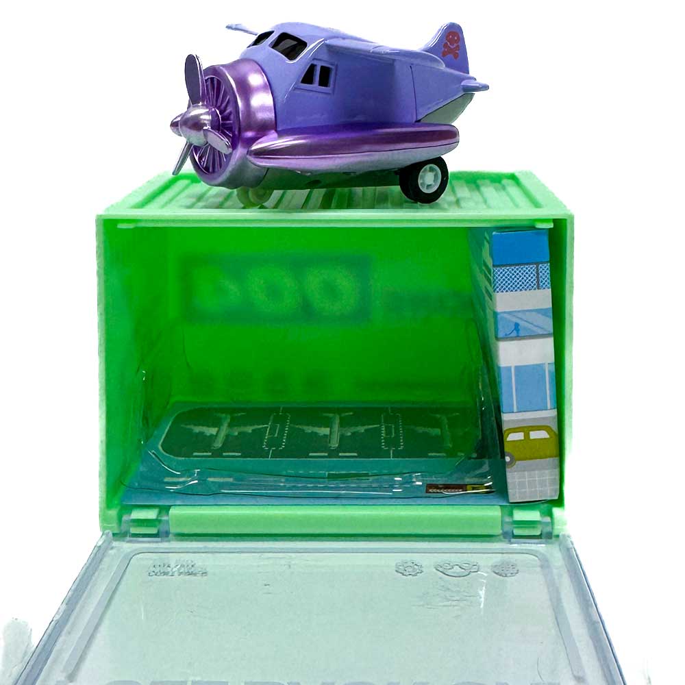 Die-Cast Pull-Back Vehicles – Assorted Styles (with Mini Shipping Container Case)