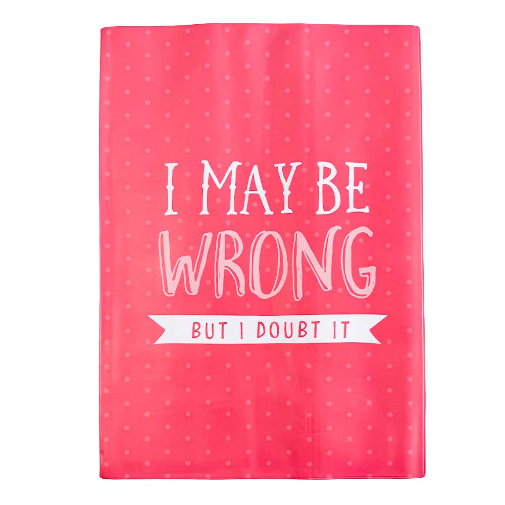 Quotes - Doubt It, A4 Book Cover – School Buzz Edition
