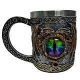 Dragon Eye Tankard – Gothic Mug with Reptilian Gaze & Stainless Steel Liner