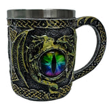 Dragon Eye Tankard – Gothic Mug with Reptilian Gaze & Stainless Steel Liner