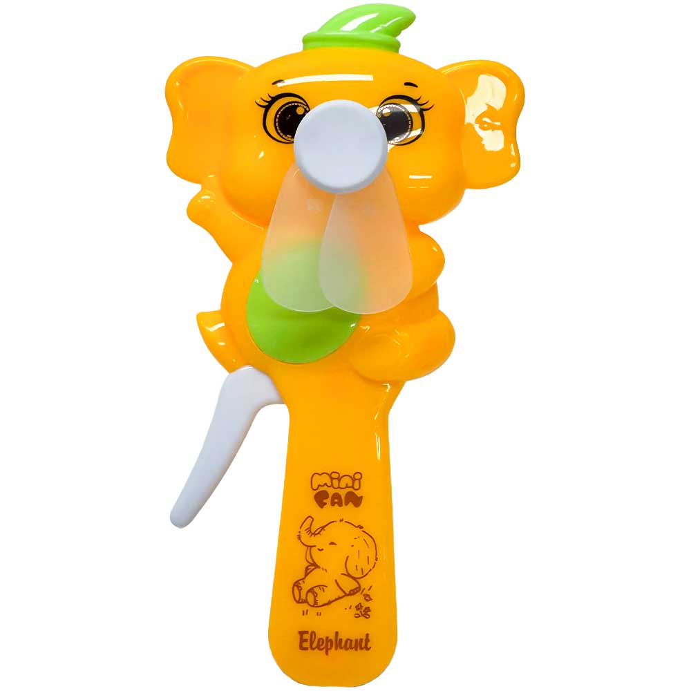 Elephant Hand-Press Mini Fan (No Batteries Needed)