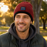 MiniBand Bluetooth Music Beanie – USB-C Rechargeable, Stretch Fabric, Removable Module, 10h Battery Life