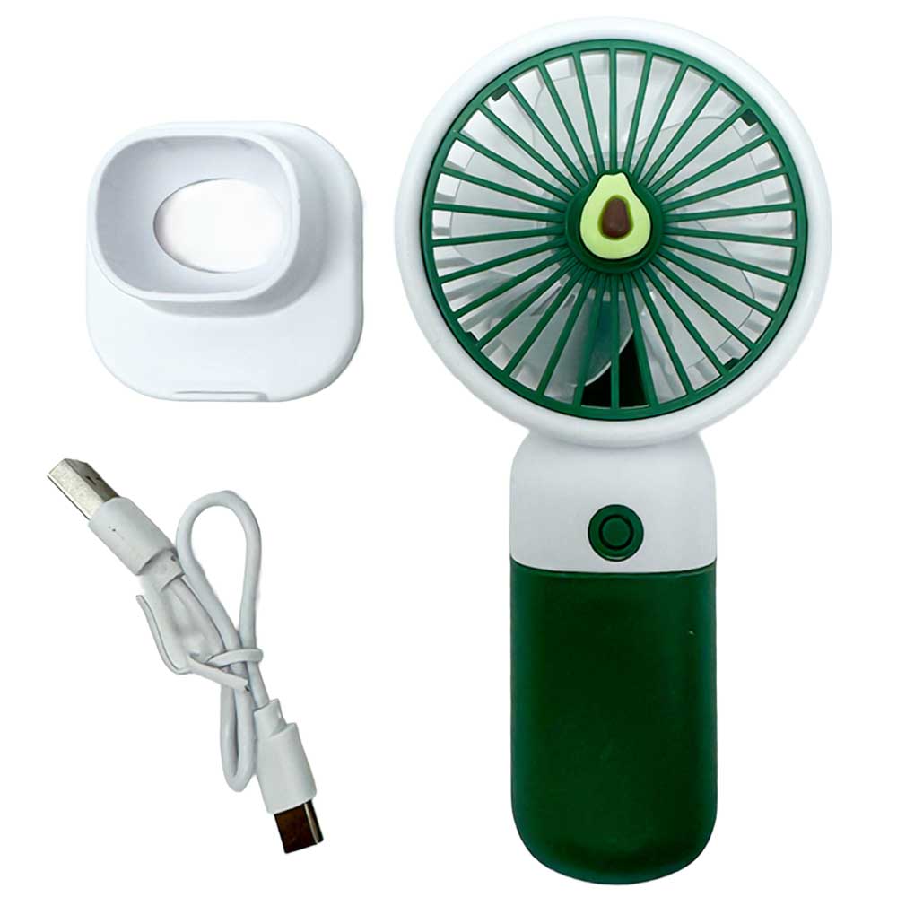 Mini Handheld Fan (USB Rechargeable) – With Detachable Desk Stand, 15 cm
