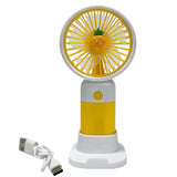 Mini Handheld Fan (USB Rechargeable) – With Detachable Desk Stand, 15 cm