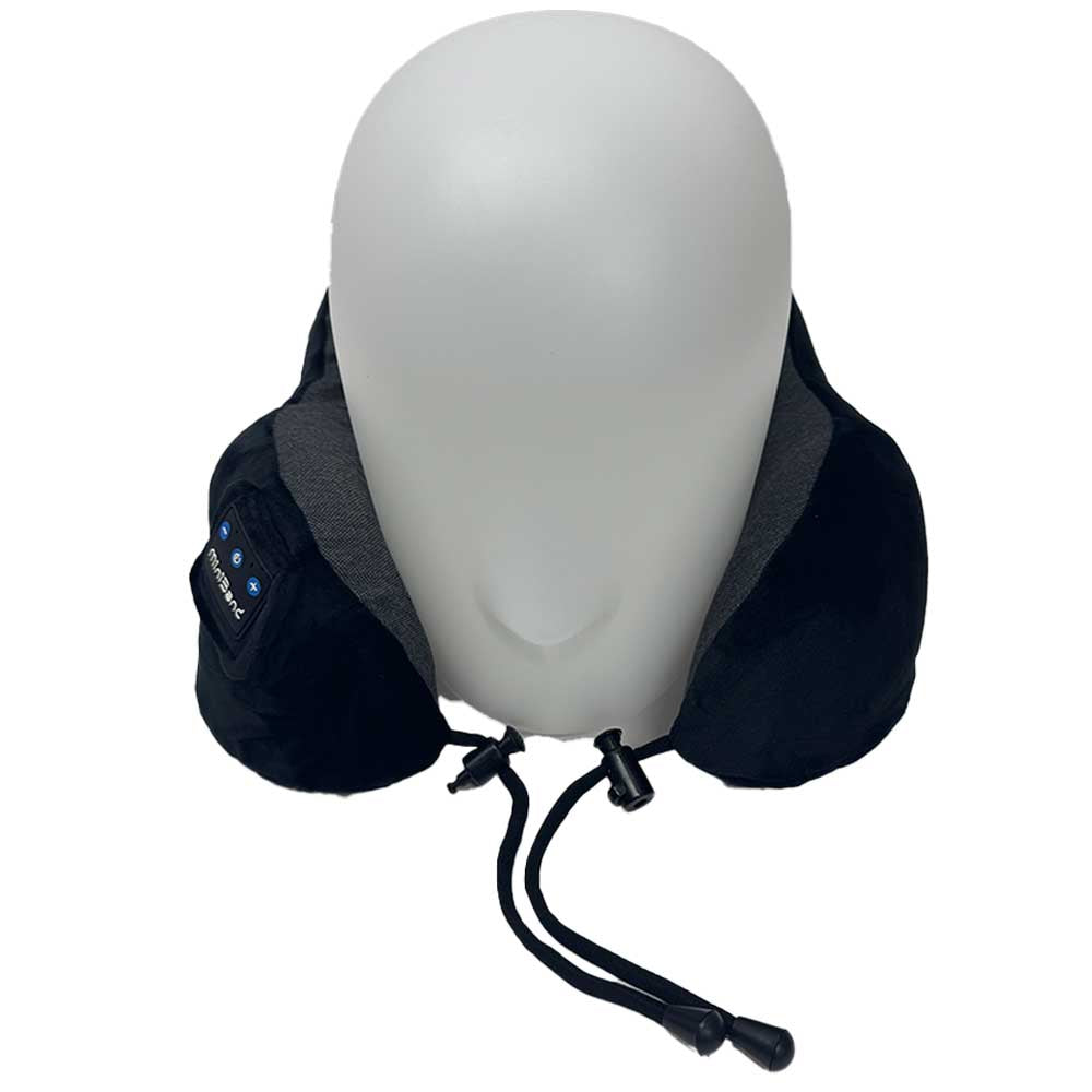MiniBand Travel Neck Pillow – USB‑C, Bluetooth 5.3, 10h Battery