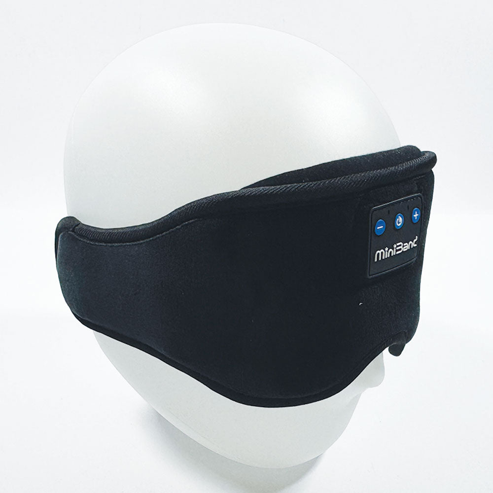 MiniBand Wireless Bluetooth Sleep Mask – USB‑C, Stretch Fabric, 10h Battery