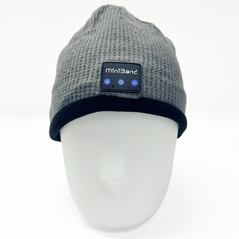MiniBand Bluetooth Music Beanie – USB-C Rechargeable, Stretch Fabric, Removable Module, 10h Battery Life