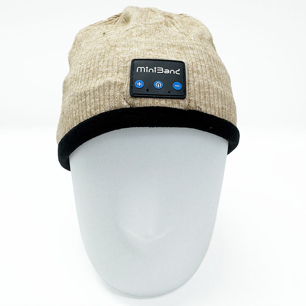 MiniBand Bluetooth Music Beanie – USB-C Rechargeable, Stretch Fabric, Removable Module, 10h Battery Life