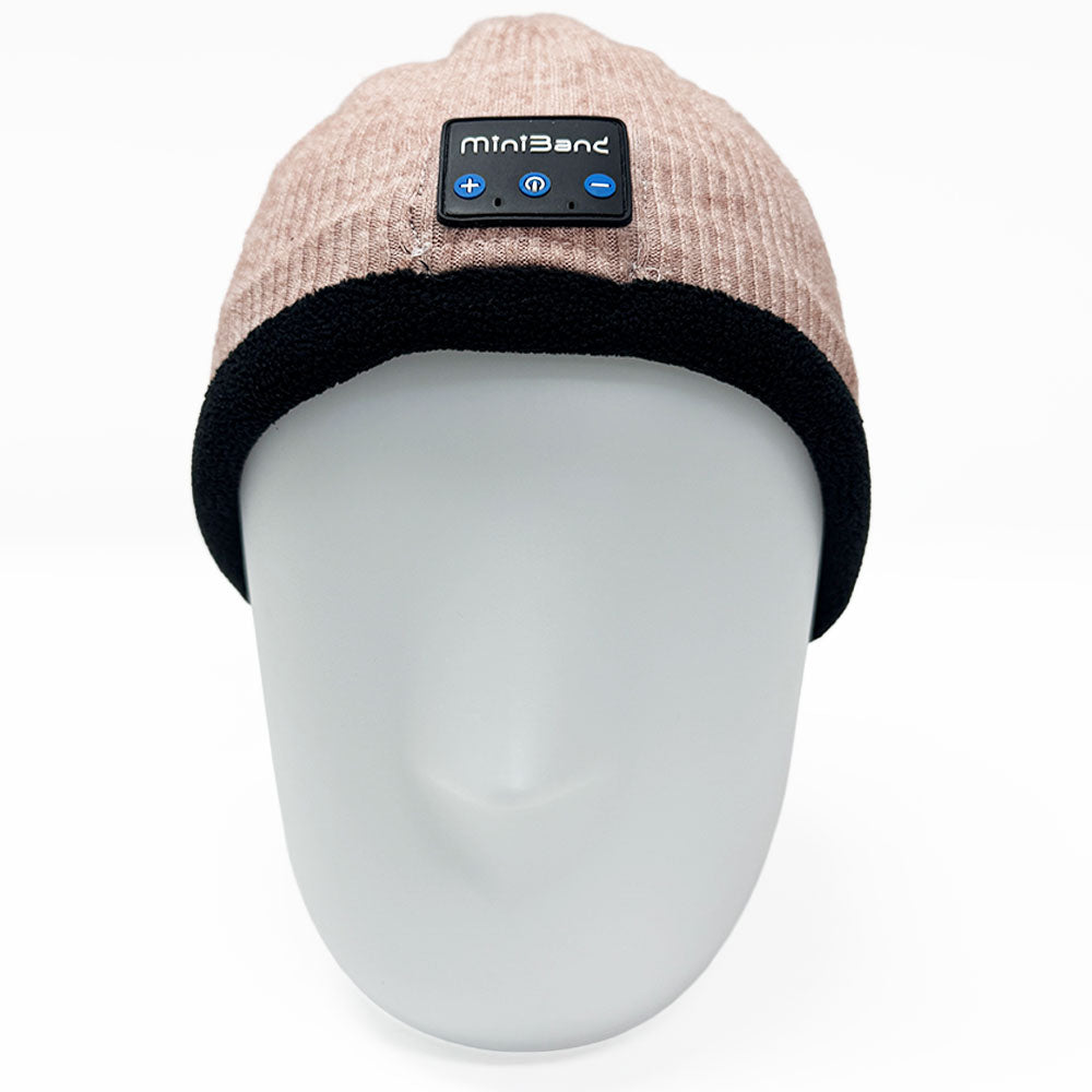 MiniBand Bluetooth Music Beanie – USB-C Rechargeable, Stretch Fabric, Removable Module, 10h Battery Life