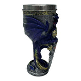 Mystic Purple Dragon Sword Fantasy Medieval Wine Goblet - Stainless Steel Interior