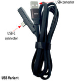 Braided Fast Charging Cable with Foldable Phone Stand – USB-C & Lightning Variants