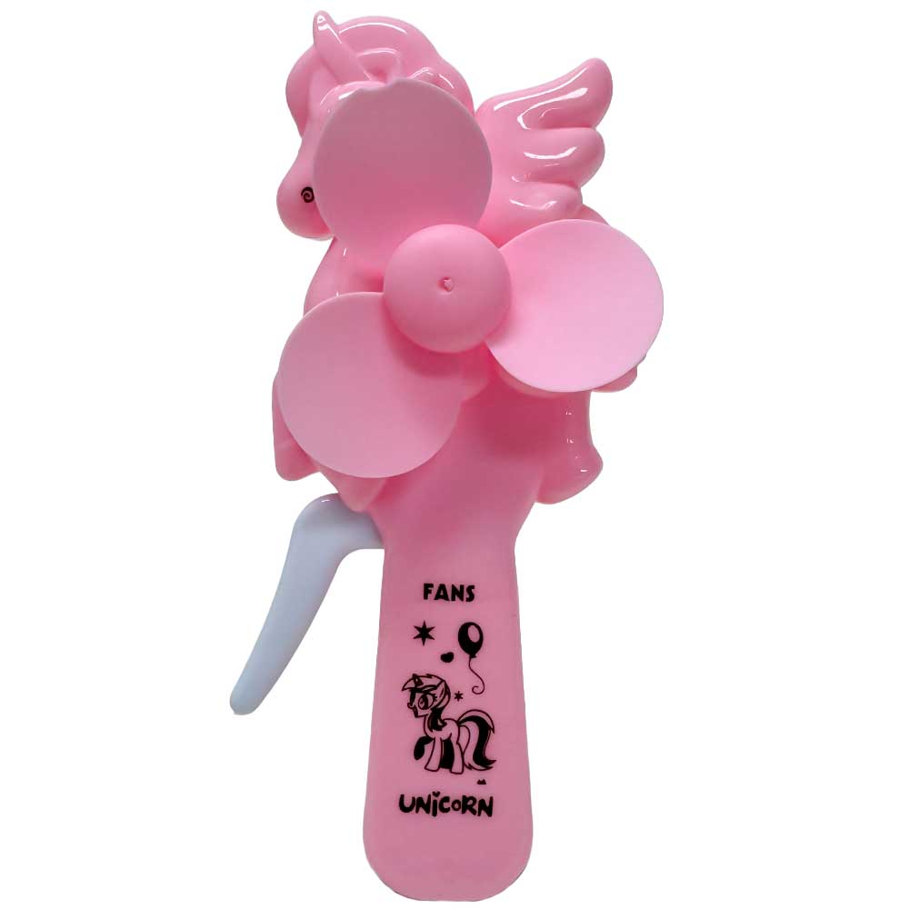 Unicorn Hand-Press Mini Fan (No Batteries Needed)