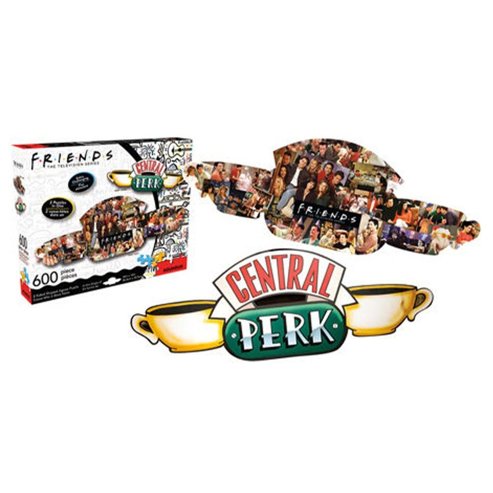 Friends Central Perk &amp; Collage 600 pce Double Sided Puzzle image 0