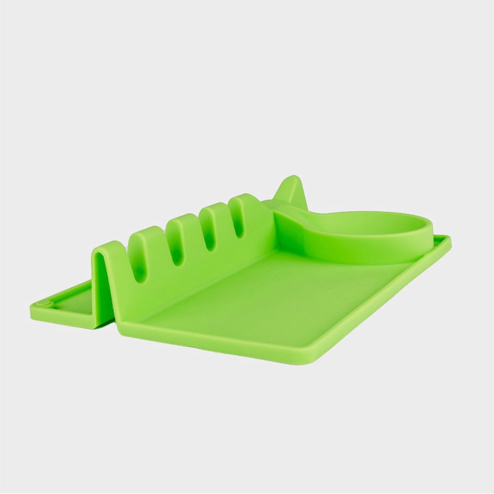 Silicone Spoon Rest Pad Green image 4