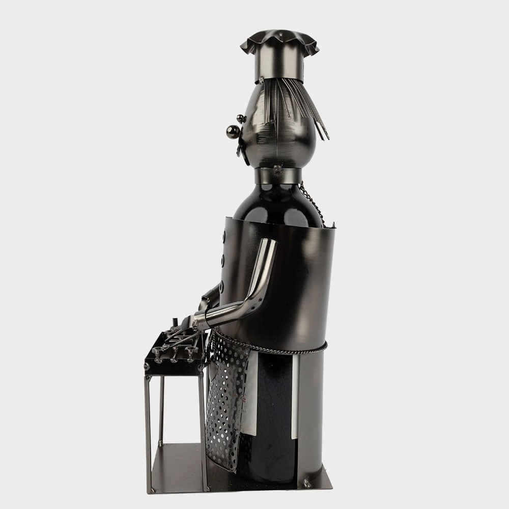 Metal Wine Holder - BBQ Chef image 1
