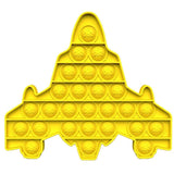 Yellow Spaceship Pop Bubble Fidget Toy image 1