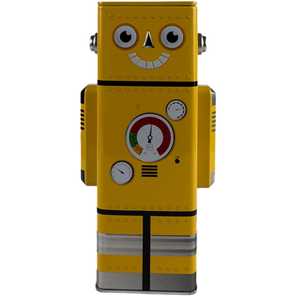 Vintage Robot Money Box - Yellow image