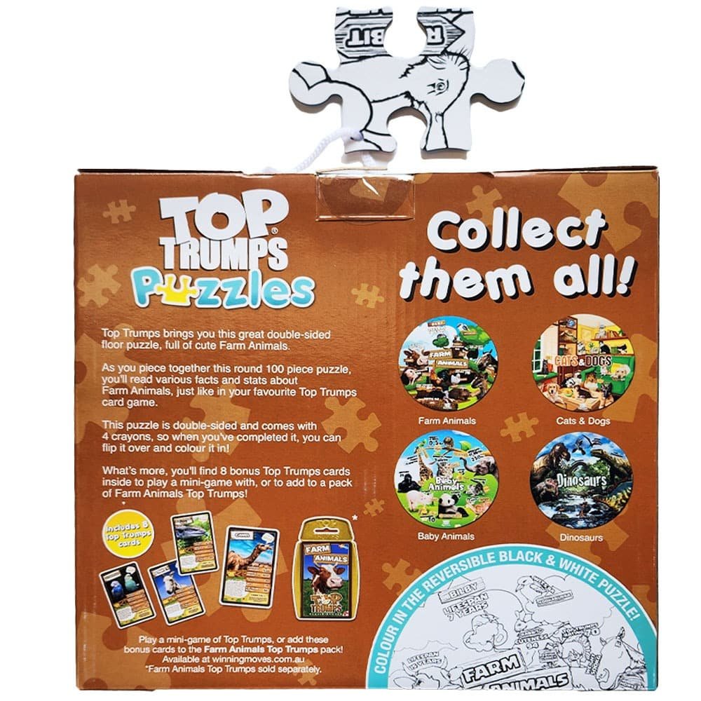 Farm Animals Top Trumps Puzzles 100 pce image 1