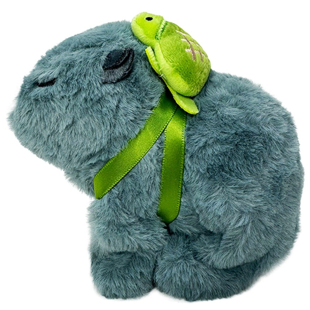Mini Running Capybaras – Nose-Wiggling Cuties with Turtle Backpacks - Grey image