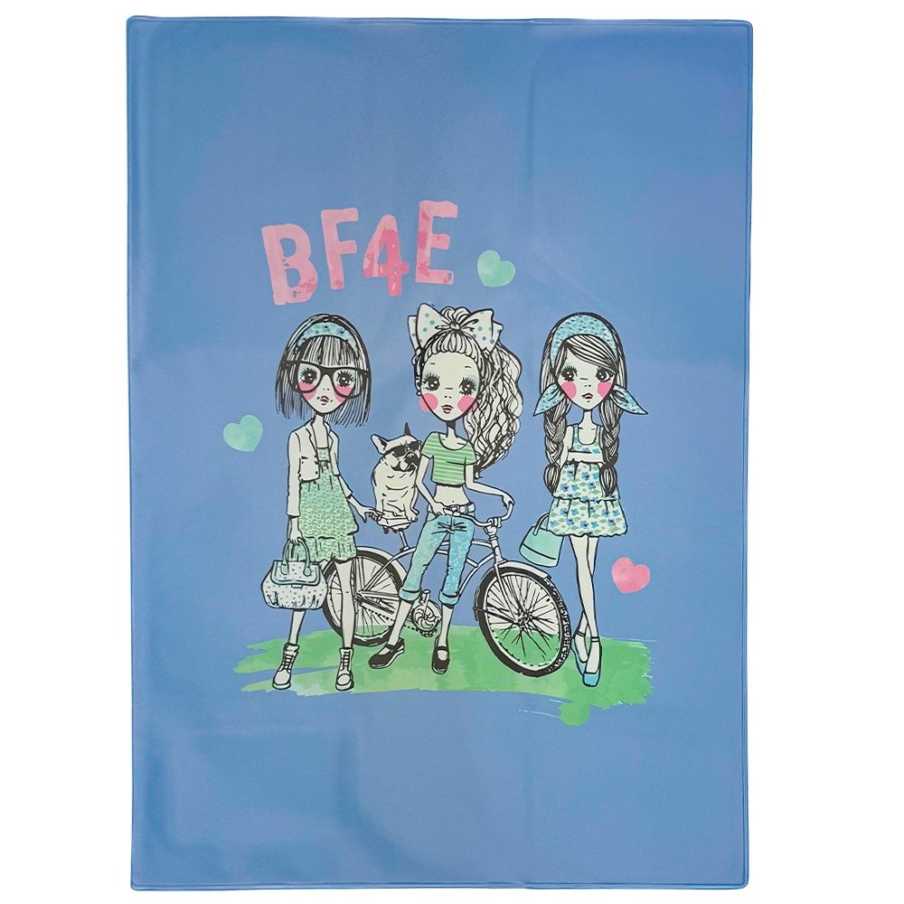 BF4E (Best Friends 4 Ever) A4 Book Cover – School Buzz Edition image 0