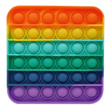 Rainbow Square Pop Bubble Fidget Toy image 1