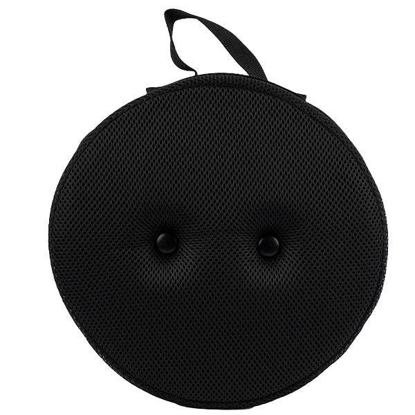 Telescopic Stool Cushion Topper &amp; Bag - BLACK image
