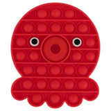 Red Octopus Pop Bubble Fidget Toy image 0