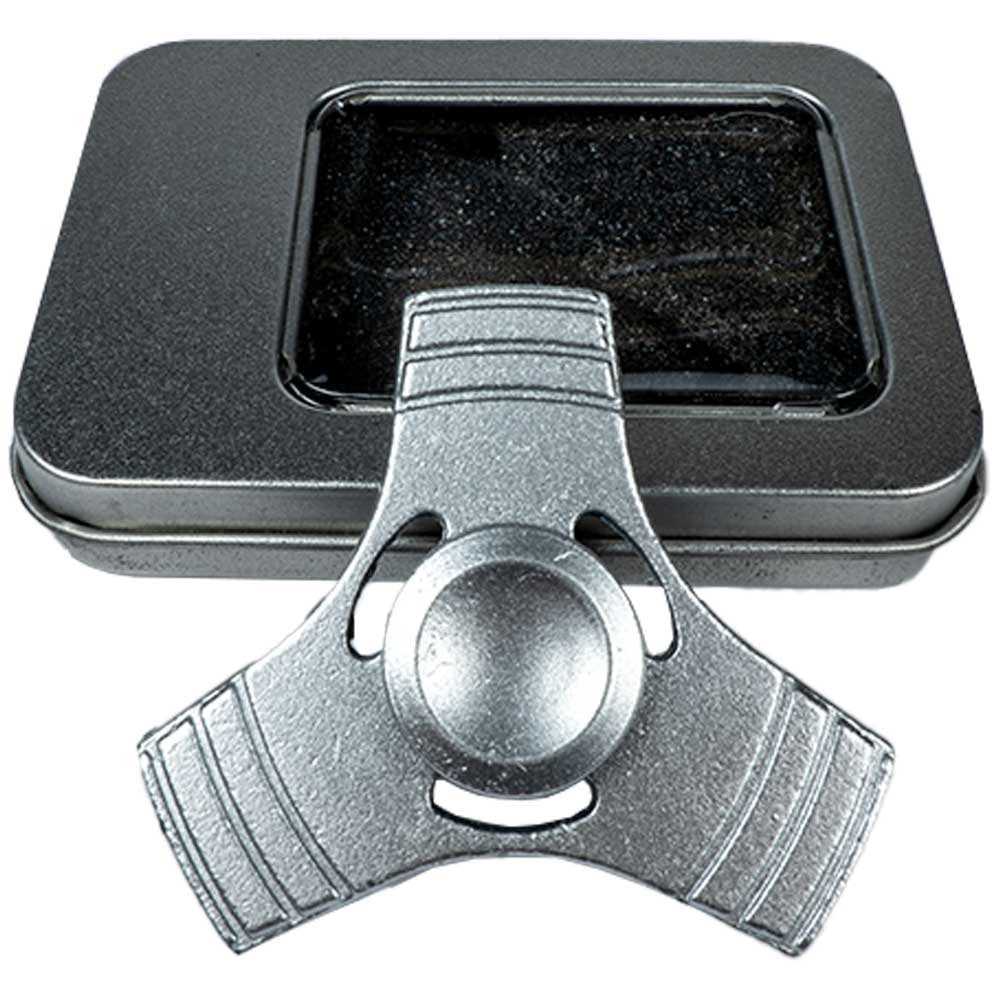 Silver Matte Finished 3 Bladed Fidget Spinner image 1