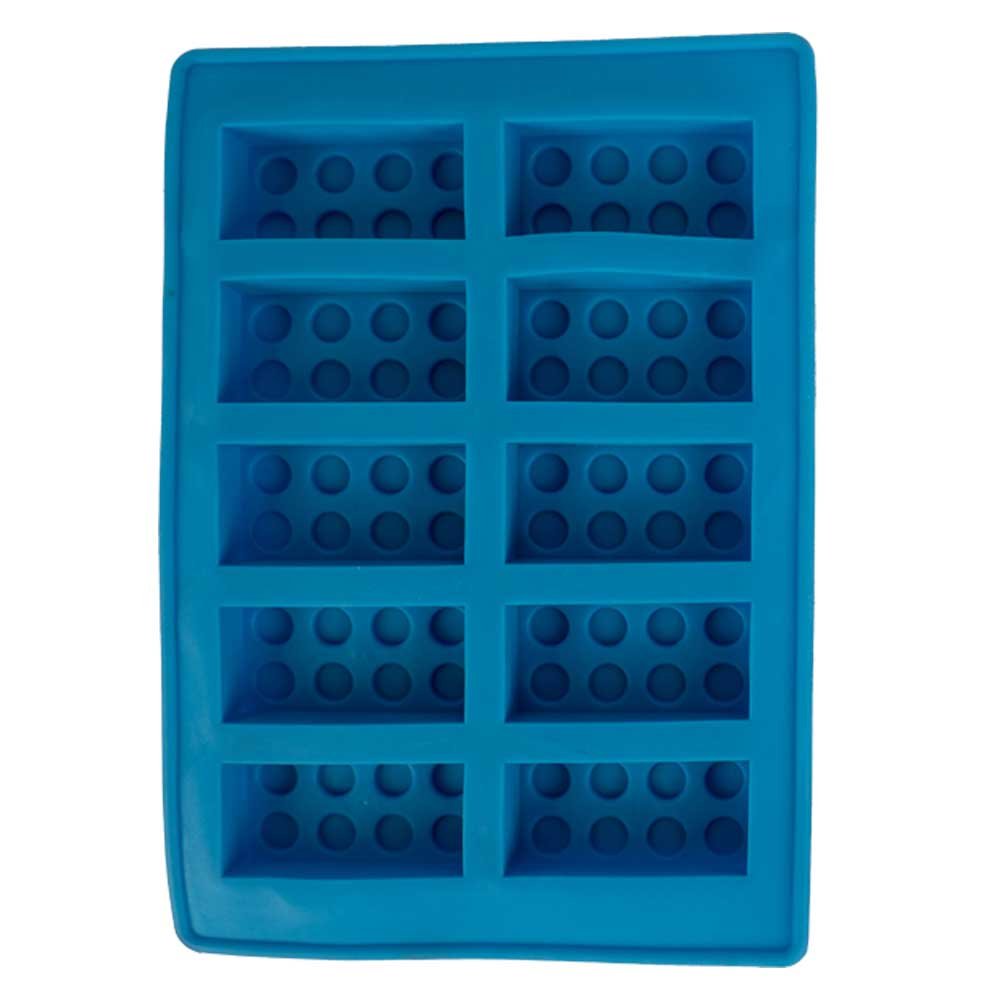 Silicone Brick Ice Tray - Blue image 0